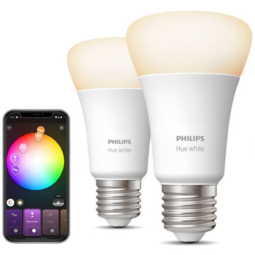 ŻARÓWKA HUE dwupak E27 9,5W white produkt wycofany PHILIPS - philips-hue-929001821605-9w-e27-smartfon.jpg