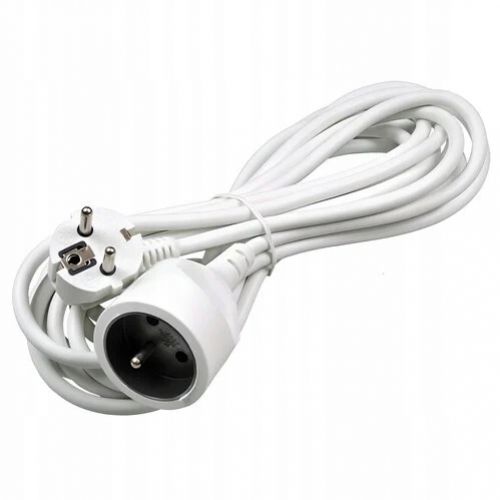 Przedłużacz domowy 1 gniazdo 3x1mm2 biały 1,5m ELCAN - przedluzacz-1-gniazdowy-z-uziemieniem-domowy-sieciowy-1-5m-3x1-0-mm2-bialy.jpg