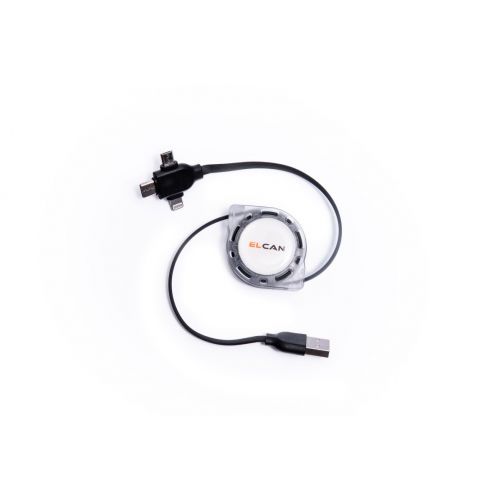 Kabel 3w1 USB Lightning/MicroUSB/USB-C z regulacją długości czarny ELCAN - roz-2_2.jpg