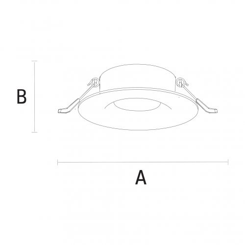 Oprawa punktowa Fiale IV GU10 250V IP65 fi84x52mm srebrny okrągła  SLIP001006 Spectrum Led - slip001006,rys.jpg