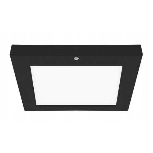 Czarna kwadratowa lampa sufitowa NT/PT z czujnikiem LED OLGIERD 18W - struhm-czarna-kwadratowa-lampa-sufitowa-nt-pt-z-czujnikiem-led-olgierd-18w.jpg