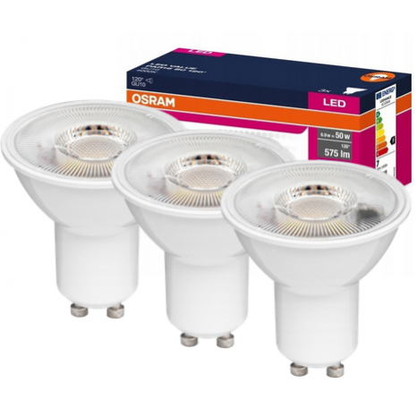 Żarówka LED /3szt./ PAR16 Reflektor GU10 6,9W=50W 575lm 4000K Neutralna 120st VALUE Osram - trojpak_nowe.png