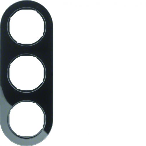 R.classic Ramka potrójna czarna połysk WLD9300BG HAGER Berker 10132045 - wld9300bg.jpg