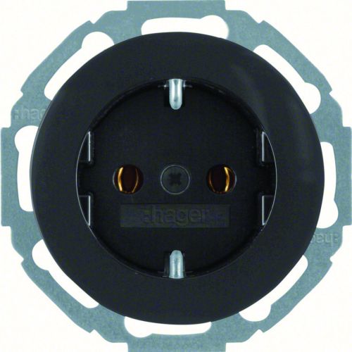R.classic Gniazdo SCHUKO samozaciski czarny WLS1100BG HAGER Berker 47452045 - wls1100bg.jpg
