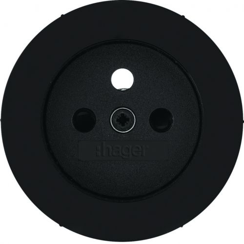 R.classic Płytka czołowa do gniazda z uziemieniem czarny połysk WLS7600BG HAGER Berker 3965792045 - wls7600bg.jpg
