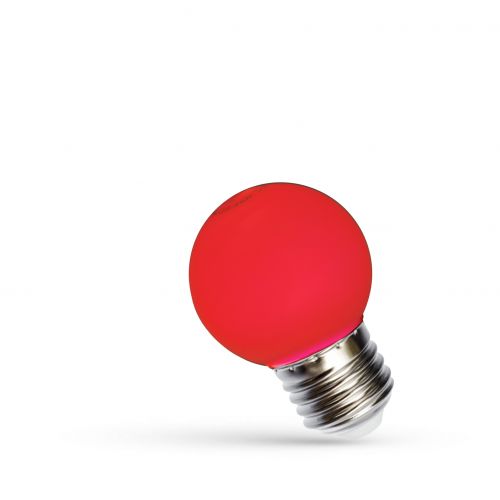 Żarówka LED KULKA E27 1W czerwona  WOJ+11795 Spectrum Led - woj--11795,img1.jpg