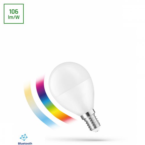 Żarówka LED KULKA 4,9W E14 230V RGBW+CCT+ ściemnialna BTM Spectrum SMART Easy Smart - woj_14630_img01.jpg