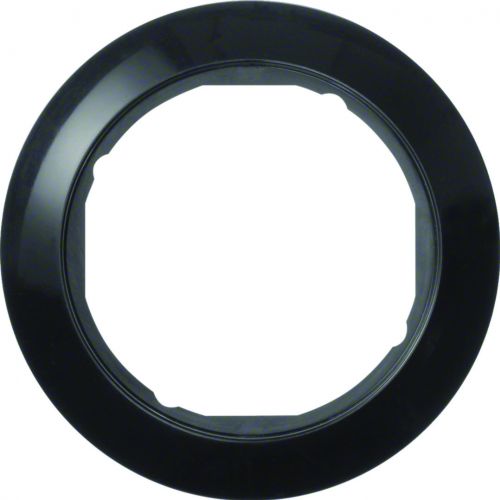 Serie 1930 Ramka pojedyncza do płytek czołowych fi 58mm czarna WTD3191BG HAGER Berker 138201 - wtd3191bg.jpg
