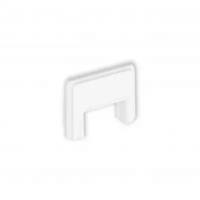 Zaślepka z wpustem do korytka 25x15mm do puszki natynkowej pojedynczej ZAPUKZ-3 biały KARLIK - zapukz-3.jpg.webp