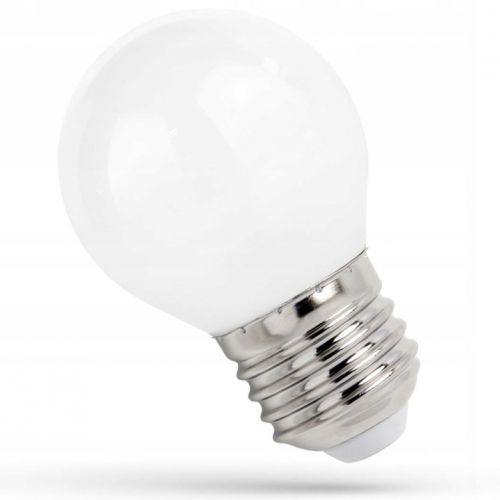 Żarówka LED kulka do girland E-27 230V 1W ciepła biel mleczny SPECTRUM - zarowka-led-swiatlo-cieple-e27-230v-1w-edison.jpg