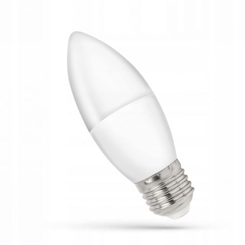Żarówka LED ŚWIECOWA E27 230V 4W CW Zimna WOJ+13037_4W Spectrum - zarowka-led-swiecowa-e27-230v-4w-cw-zimna-spectrum-woj-13037_4w.jpg